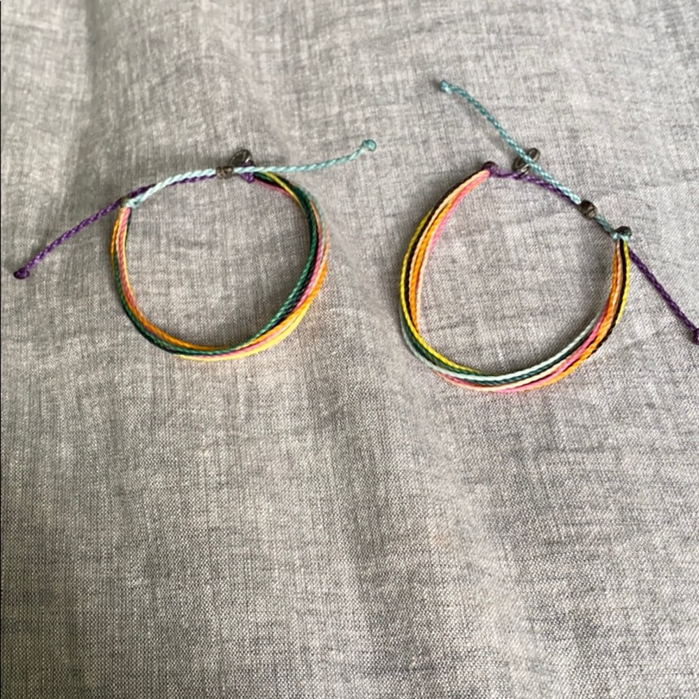 Colorful Cord Bracelets. Set of 2.